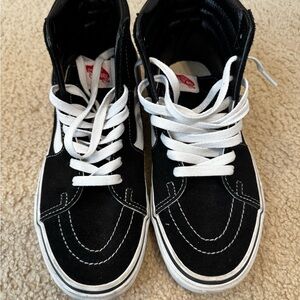 Vans Black and White High-Top Sneakers